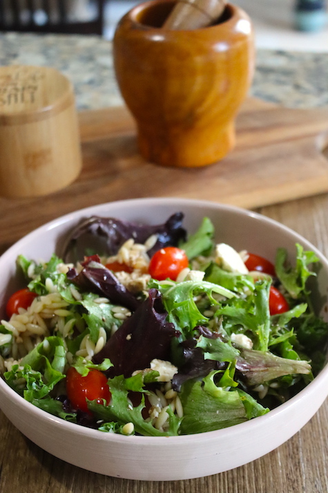 Mediterranean Orzo Feta Cheese Salad Cooking With Thas Smart 