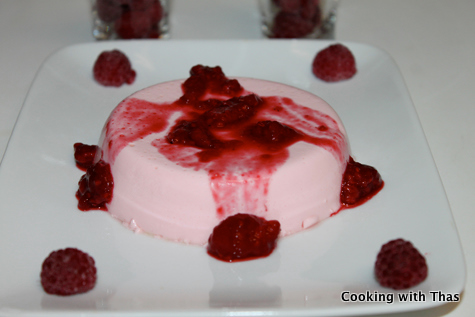 Rose_Raspberry Panna cotta