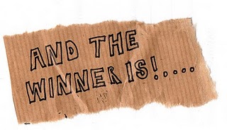 Cookbooks giveaway winner is...