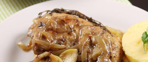 Chicken Normandy - Juicy and delicious - Cooking with Thas - Healthy