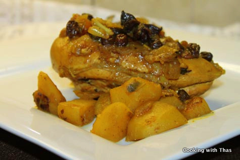 chicken-raisin tagine