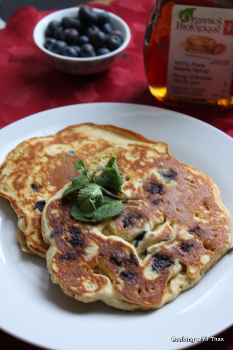 Orange-Blueberry pancake