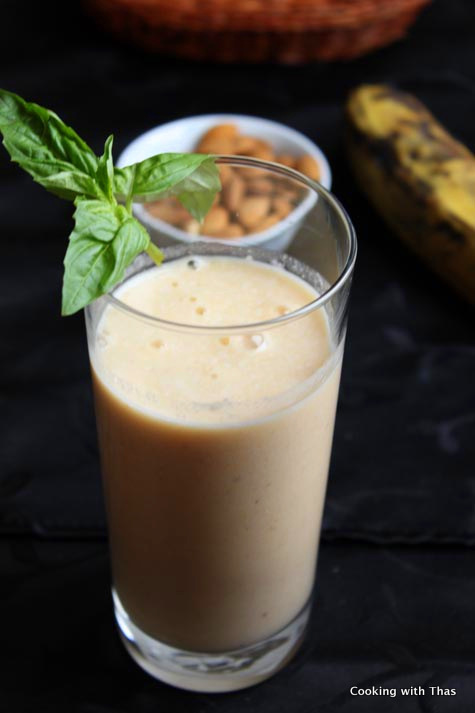 plantain almond smoothie