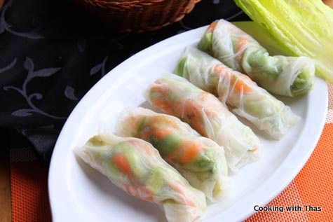 shrimp-rice paper rolls