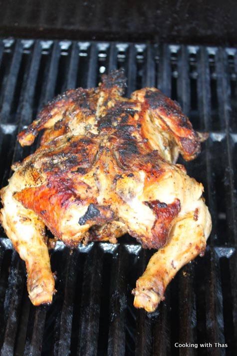 grilling chicken