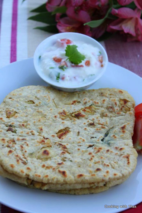 chicken stuffed-chapati