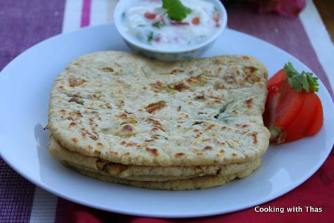 chicken stuffed chapati