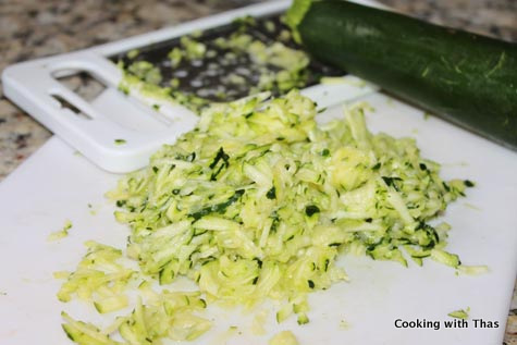 grated zucchini