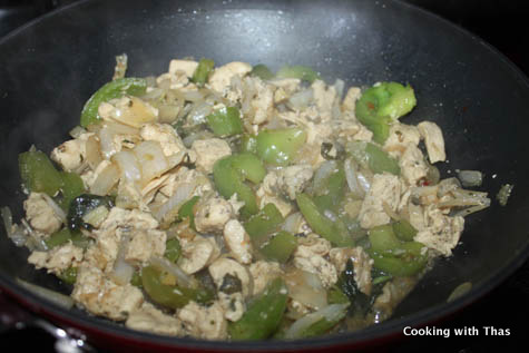 making basil chicken