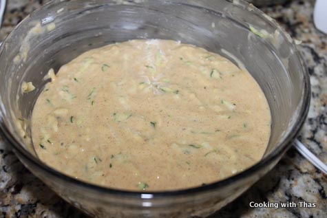 zucchini bread batter