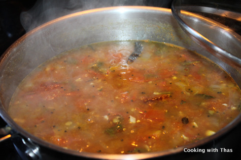 making rasam