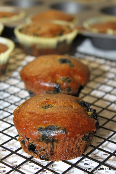 vegan blueberry muffins