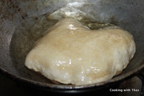 frying poori