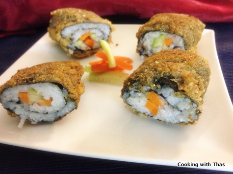 How to make Your Own Tempura Fried Sushi Roll - Jen Around the World