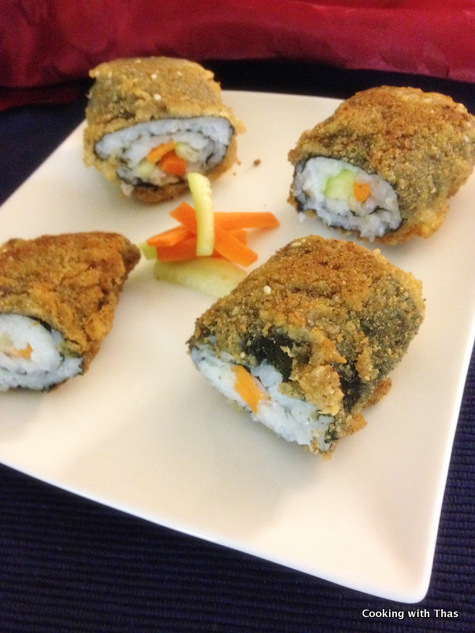 tempura sushi rolls