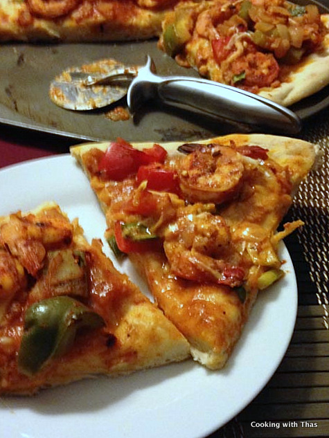 cajun shrimp pizza