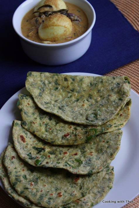 spinach paratha