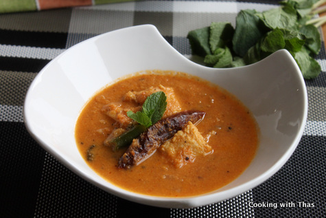 fish in tomato coocnut gravy