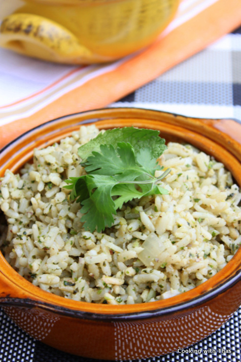 cilantro mint rice