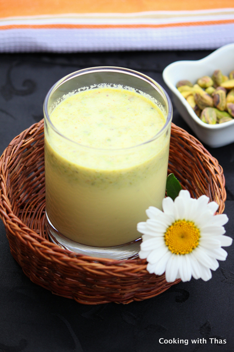 Pistachios and Saffron Milk