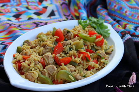 asian style orzo