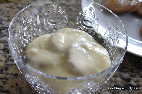 making biscuit-pudding