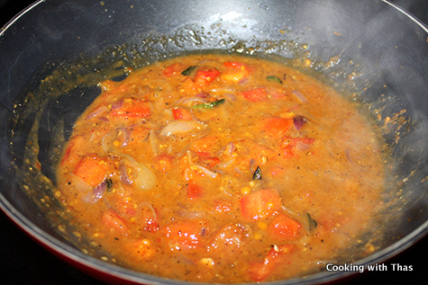 making-fish curry with gun powder