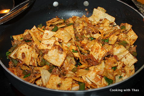 making kothu chapati