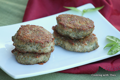 Pesto-chicken Patties