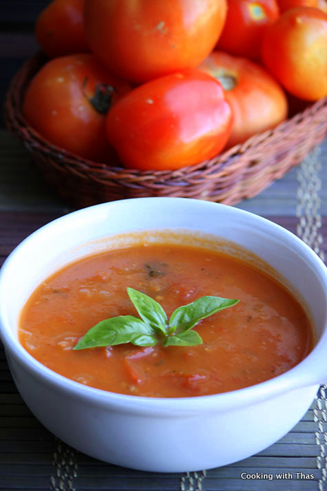 Roasted-tomato soup