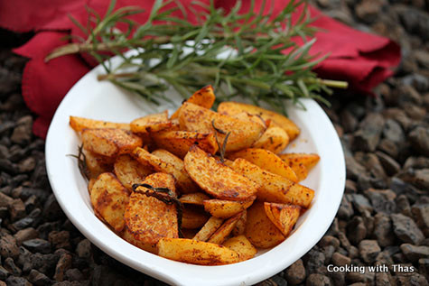 roasted-rosemary potatoes