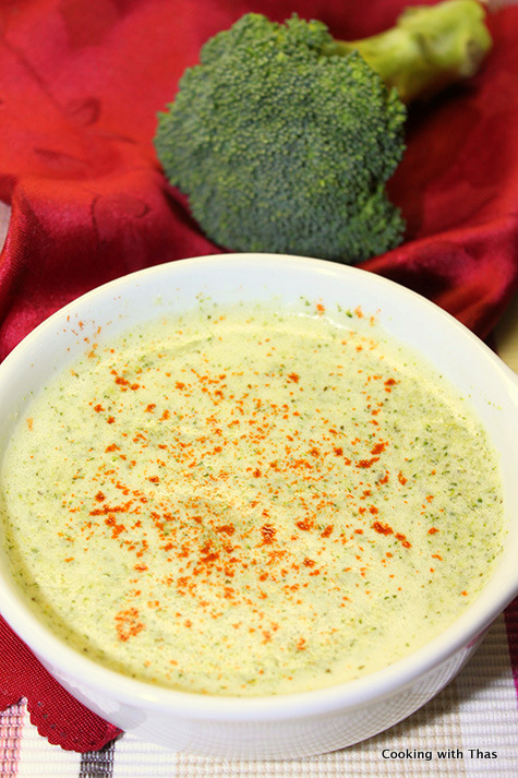 broccoli pesto soup
