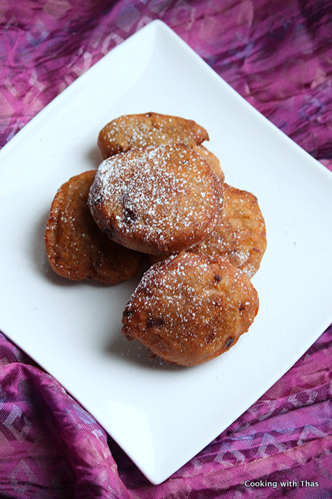 easy banana fritters