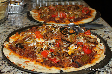 ground beef pizza