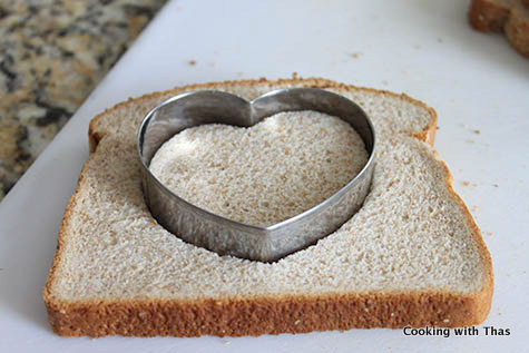 making hole in a bread