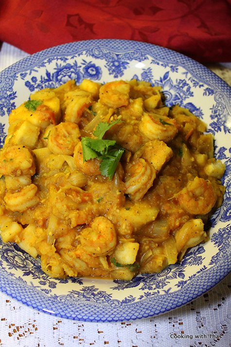 shrimp tapioca masala