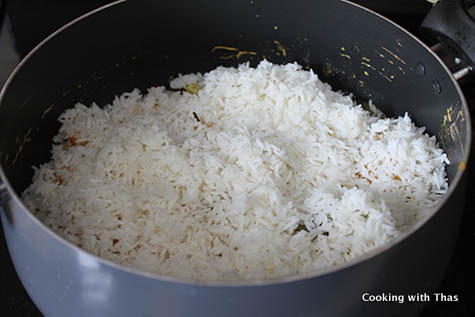 cooked basmati rice