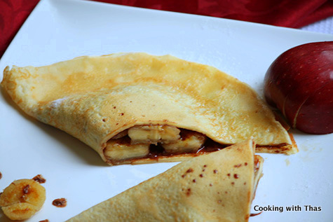 Nutella banana crepes