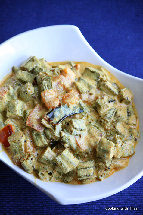 Okra Masala-in yogurt