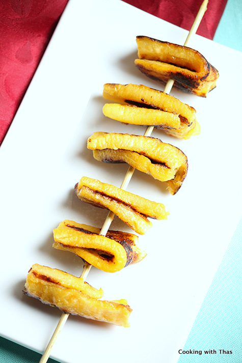 Plantain roasted in Ghee