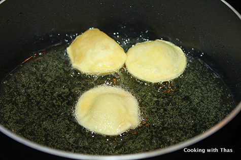 frying panipuri