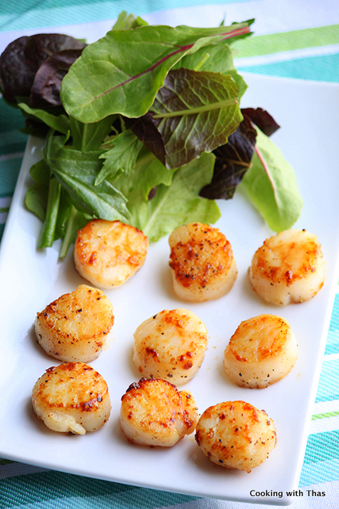 pan-seared scallops