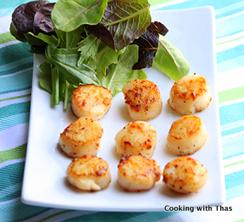 pan seared scallops