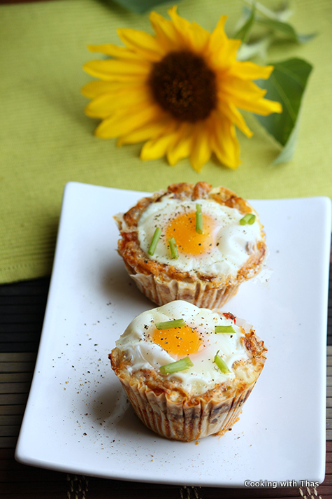 Hashbrown-egg muffin