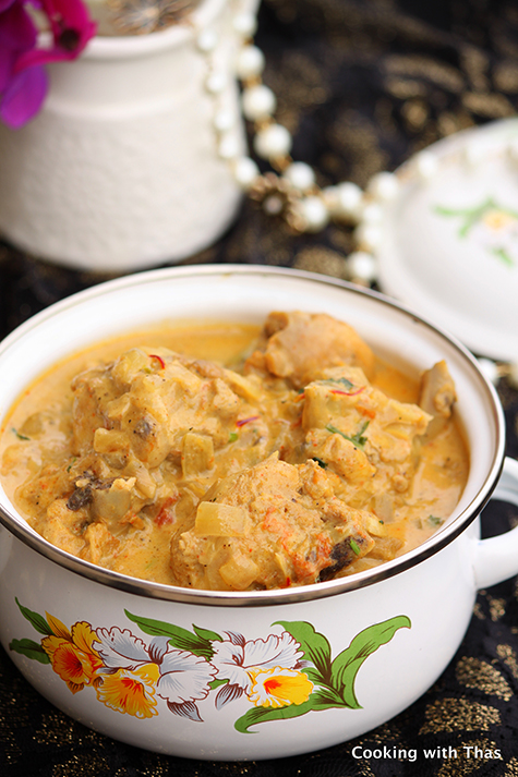 Mughlai chicken and saffron korma