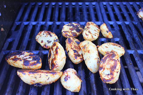 grilling potatoes