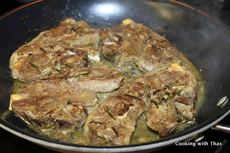 pan frying lamb shoulder chops