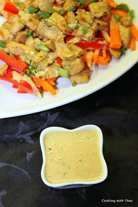 Peanut butter dressing