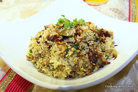 biryani with ground beef