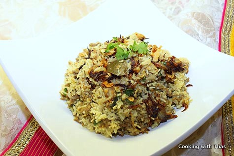 ground beef-biryani